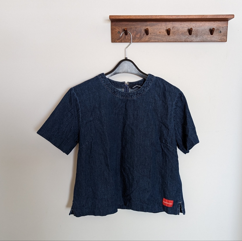 [Calvin Klein Jeans] Denim T-Shirt